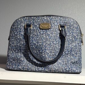 Michael Kors Blue and White Floral handbag